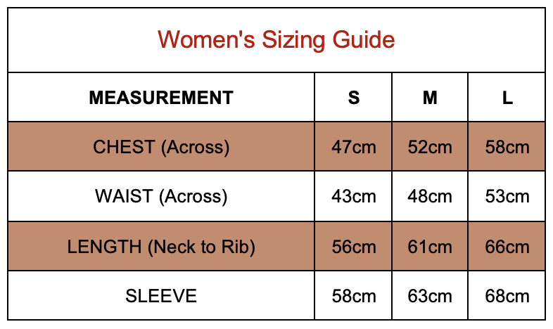 Sizing Guide